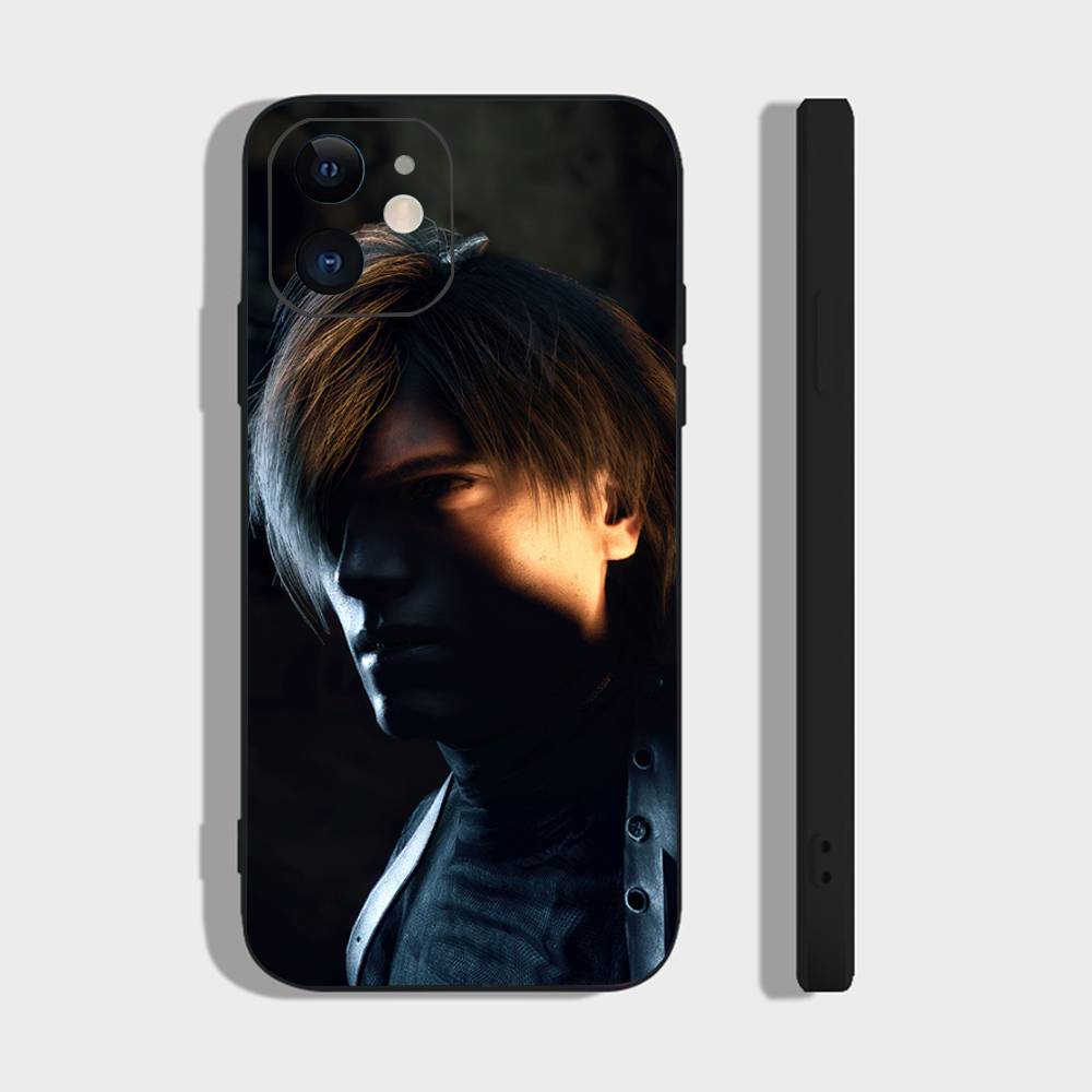 Чехол для телефона Leon R Resident Kennedy E-Evil 4 для IPhone 17 Air 16 15 14 13 Pro Max 11 12 Черный силиконовый чехол