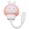 USB Светодиодный светильник с голосовым управлением, 3 уровня яркости, таймер, защита глаз, портативный, милый светодиодный ночник для спальни, общежития