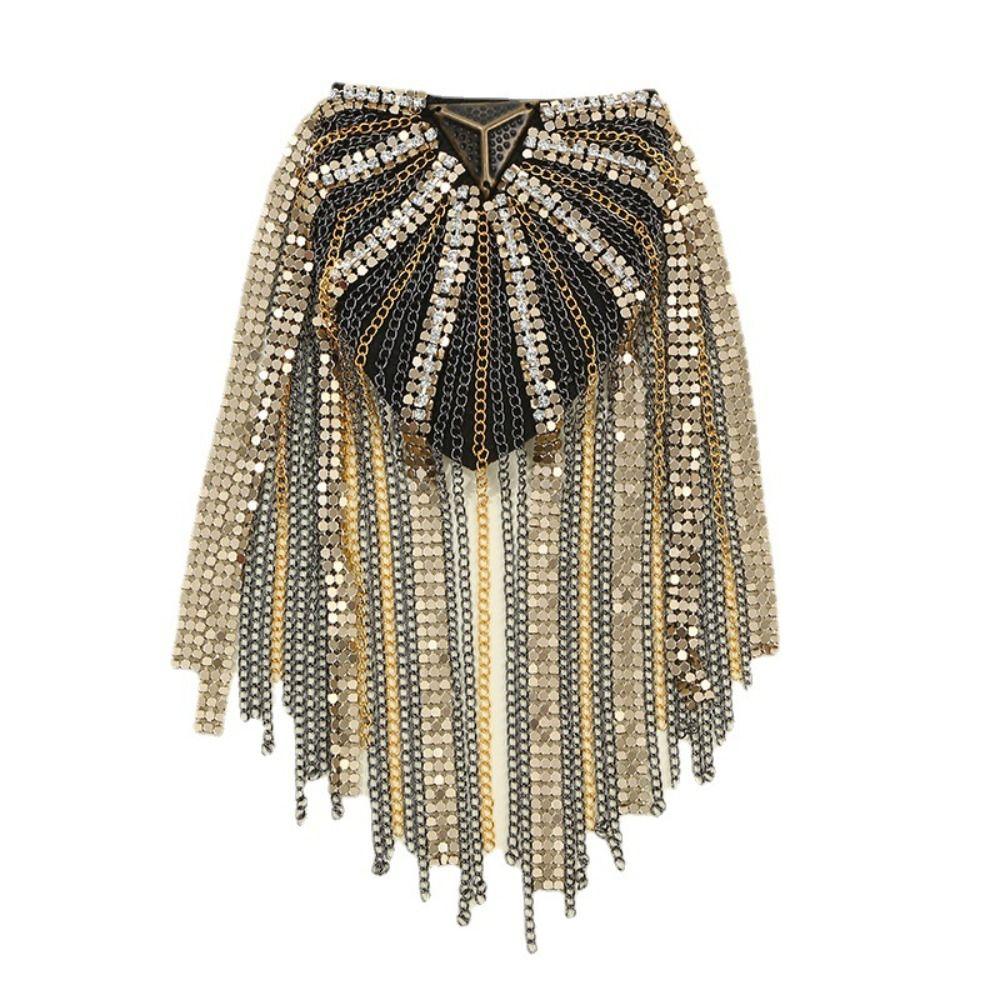 Brooch Brooch Shoulder Board Epaulets Jacket Vintage Brooch Tassel Chain Epaulette Women