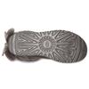 UGG Classic Double Bow Mini Suede Warm Durable Non-Slip Short Snow Boots Women Boots Charcoal 1127130-CHRC