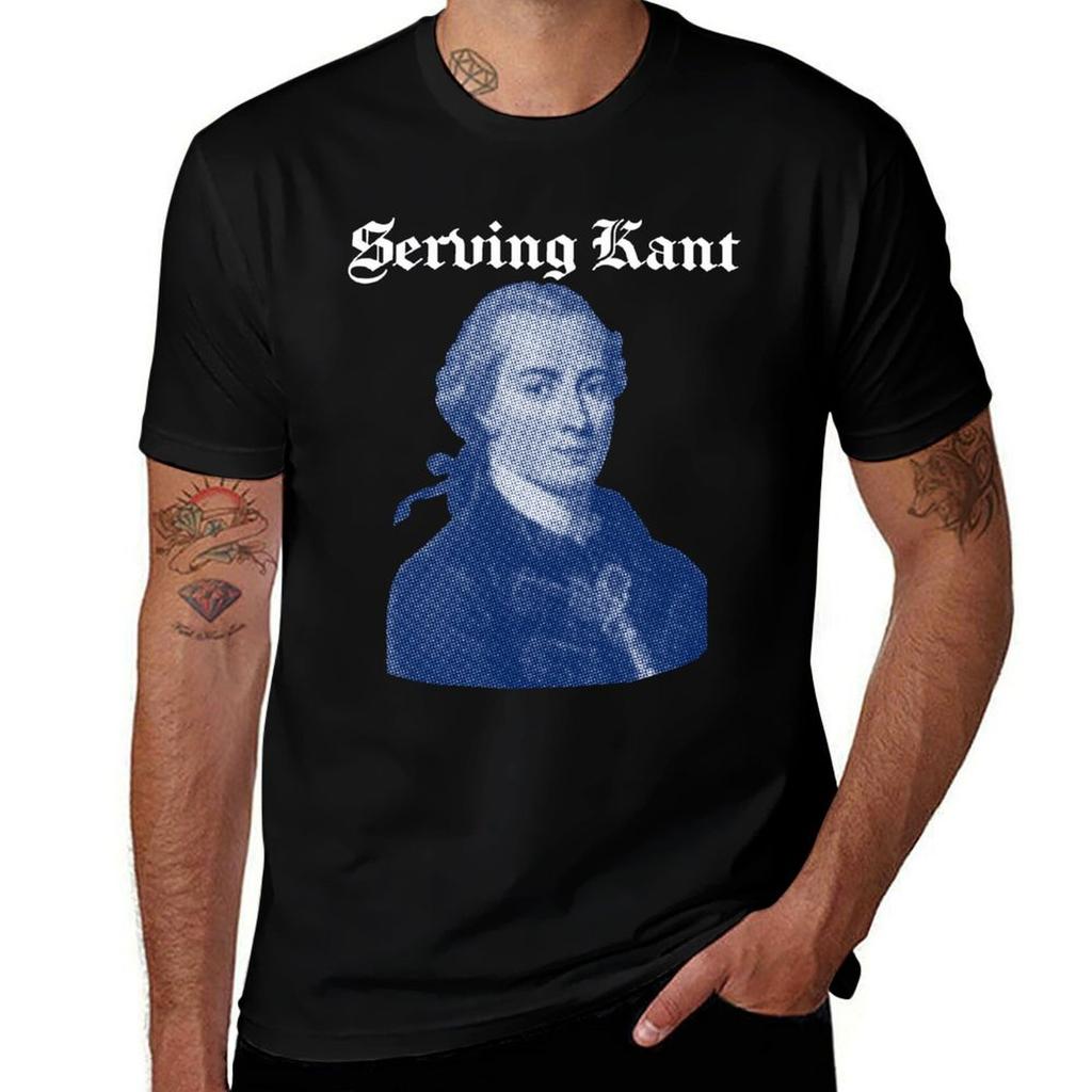 Serving Kant Blue Tshirt Plus Size Basic Cotton Tshirt