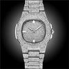 Diamond Watch Gold Plated Business Watch Stainless Steel Waterproof Woman Girl Quartz Watches