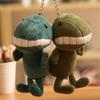 Mini Big Tooth Dinosaur Plush Toys Small Pendant Cute Dinosaurs Stuffed Toy Couple Gift 12CM