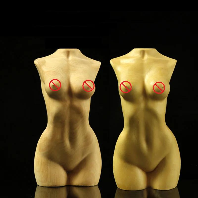 Скульптурные ornaments для боди-арта Деревянные бюсты Портретные фигурки Самшит Резьба по дереву Ремесленная статуэтка Аксессуары для домашнего декора Современные