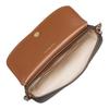 Michael Kors MK Nolita Gold Chain Logo Print Coated Canvas Faux Leather Shoulder Crossbody Bag Small Women bags Brown 32S6GY5C5B-VANILA