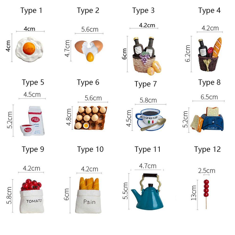 Tools Refrigerator Ornament Bread Egg Milk Fridge Magnet Magnetic Stickers Cartoon Food Shape