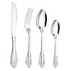 Royal 4Pcs Silver Silverware Flatware Vintage Dinnerware 18/10 Stainless Steel Tableware Home Wedding Party Dinner Kitchen Restaurant Gift