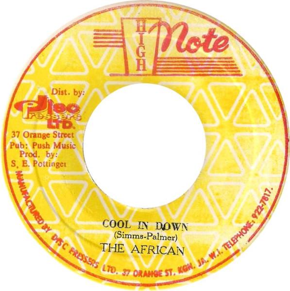 7-дюймовая пластинка AFRICANS Cool In Down NONE High Note 1977 Ямайка Регги Ска Даб Б/у