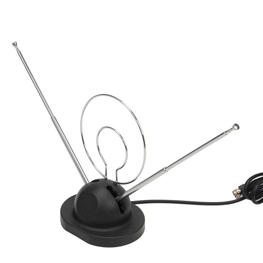 Receive 45-860 MHZ Receiver VHF UHF Signal TV Antenna Rabbit Ear Antenna Indoor Antenna TV Aerial