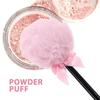 2pcs Lollipop Powder Puff Under Eyes Fluffy Loose Body Puffs Cosmetic Makeup Handle Tools and Large Face for Girls Mineral Soft Round Women Shape