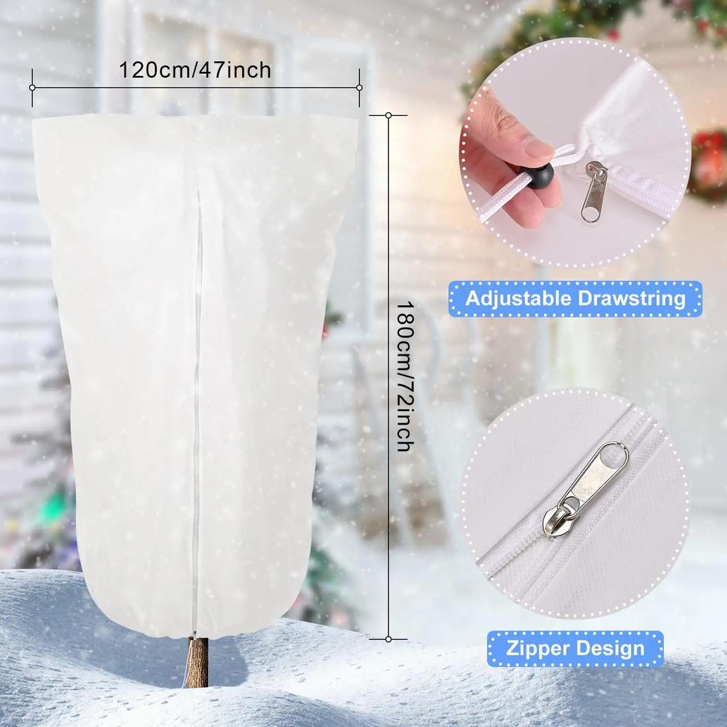 Чехол для растений Зимний теплый чехол Мешок для защиты растений кустарников и деревьев Защита от мороза для садовых растений Маленькое дерево от холода