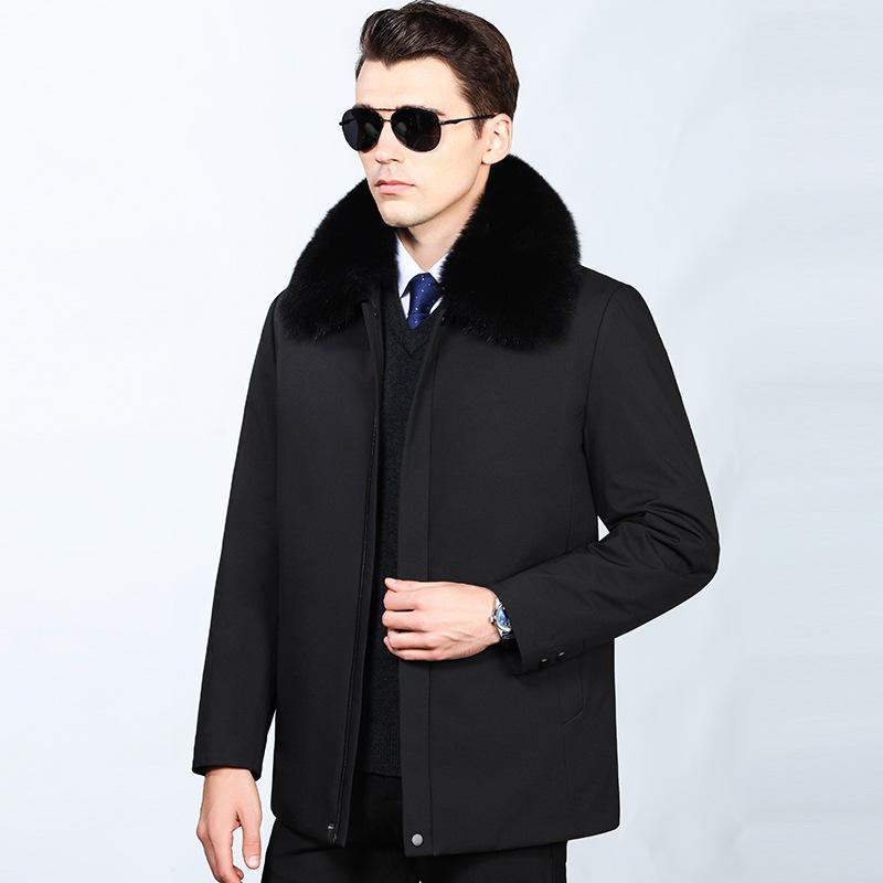 Зимняя куртка-пуховик мужская на гусином пуху Gall повседневная куртка утепленная и теплая