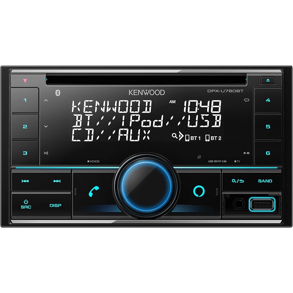 Kenwood DPX-U760BT 2DIN Ресивер MP3 WMA AAC WAV FLAC Совместимый CD USB iPod Bluetooth