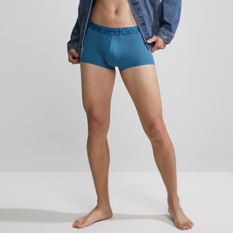 Calvin Klein Боксеры-шорты с логотипом и поясом, мужское нижнее белье, керамический-синий NB3312-CHA