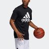 Adidas Футболка Bos Hoops с круглым вырезом и коротким рукавом для мужчин, черная GN7265