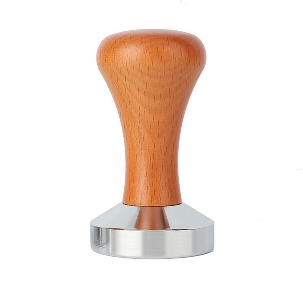 Leeseph кофе темпер железный инструмент для трамбовки с плоским дном и деревянной ручкой эспрессо пресс с плоским основанием для домашних бариста кофеен