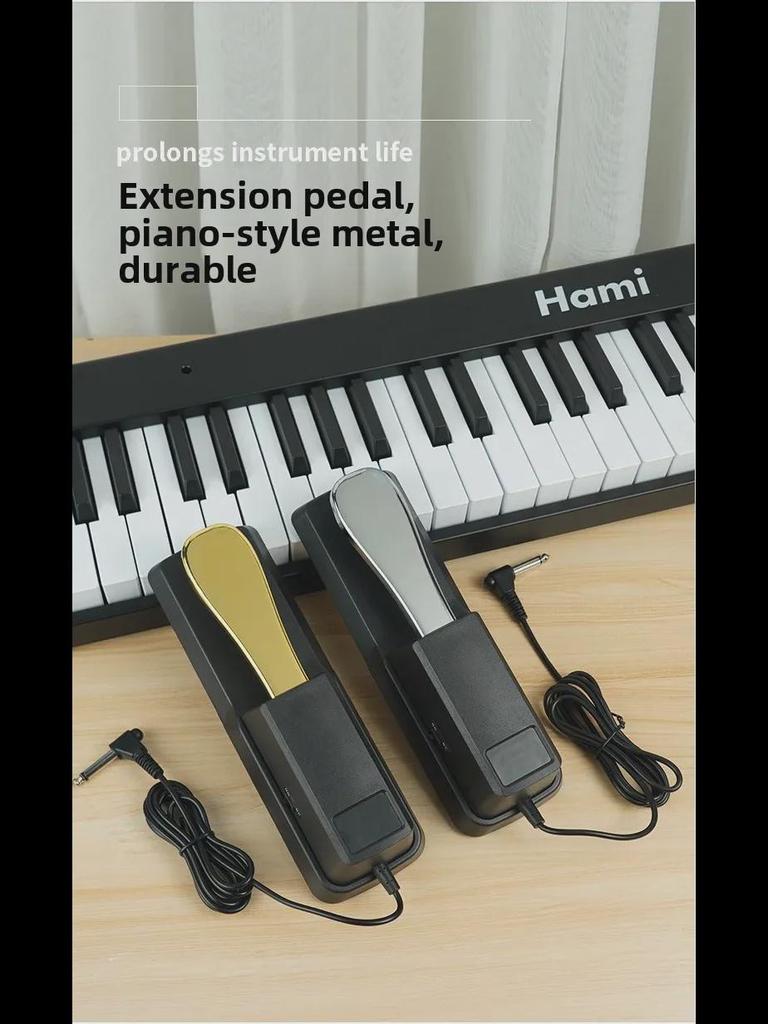 Universal Piano Sustain Pedal - Electric Keyboard & Synthetic Metal Pedal