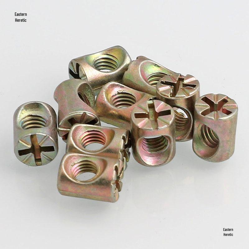 Hammer Head & Cap Nut Connector M6/M8 - Two-in-One Cylindrical Furniture Nut