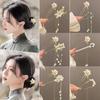Flower Tassel Hairpin Ancient Style Hair Insert Elegant Hair Sticks  Hanfu