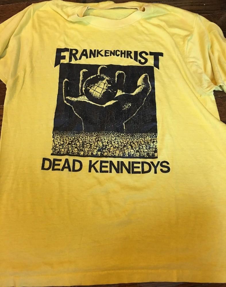 Ретро футболка Dead Kennedys Frankenchrist с коротким рукавом Желтая Унисекс S-5XL 1V0538 Унисекс футболка