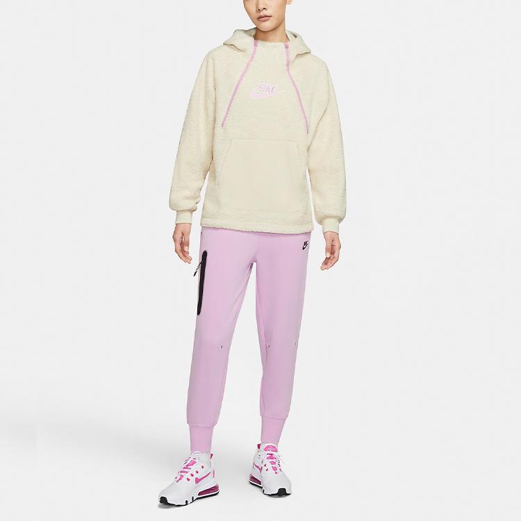 Nike Спортивная флисовая кофта с капюшоном для женщин, топы Fossil DC5140-206