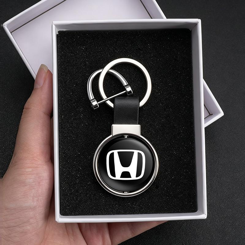 Стильный автомобильный брелок из сплава Кожаный брелок для мотоцикла Для Honda Mugen Power CBR Civic Fit Jazz Accord Pilot CRV Odyssey City HRV LK6