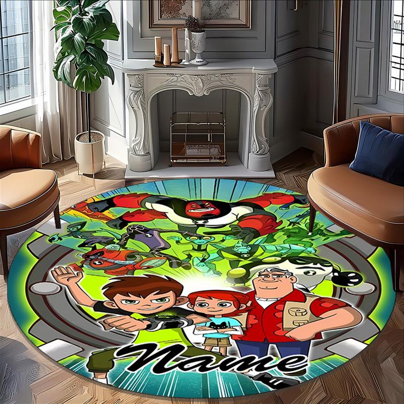 Customizable B-Ben102 Round Non-Slip Carpet - Ideal for Garden, Picnic, Office, Perfect for Decoration, Suitable For All Seasons