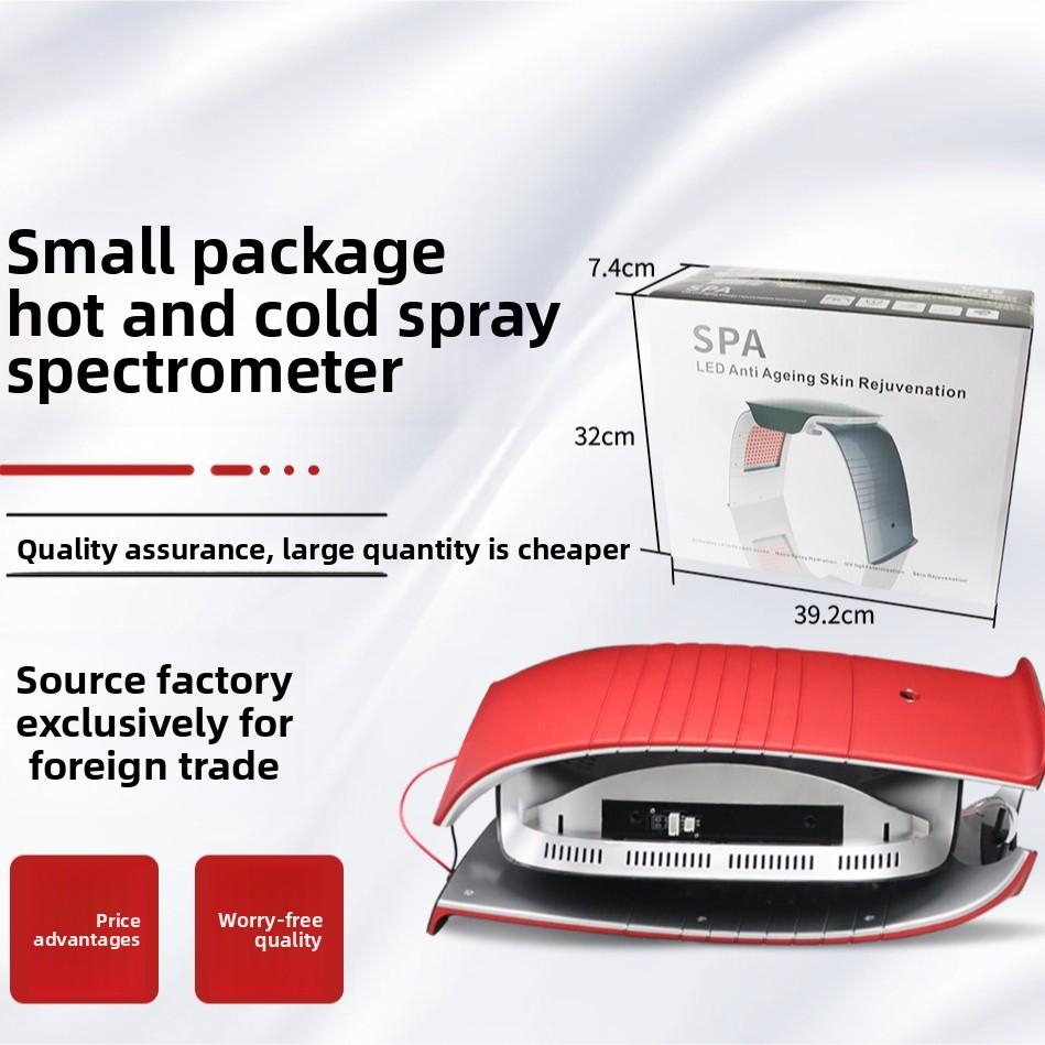 Спектрометр горячего и холодного распыления Светодиодный фотон Фотон Омоложение кожи Распылитель Красочный Ион кальция Косметологический прибор
