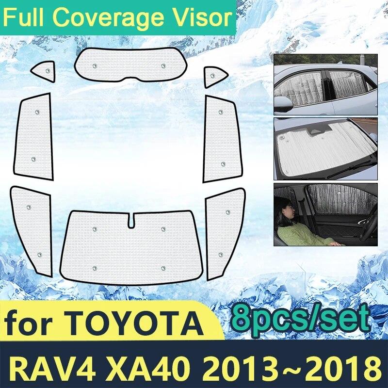 Полностью покрывает солнцезащитные козырьки для Toyota Rav4 XA40 2013 2014 2015 2016 2017 2018 автомобильные аксессуары Защита от солнца козырек для бокового окна Shaby