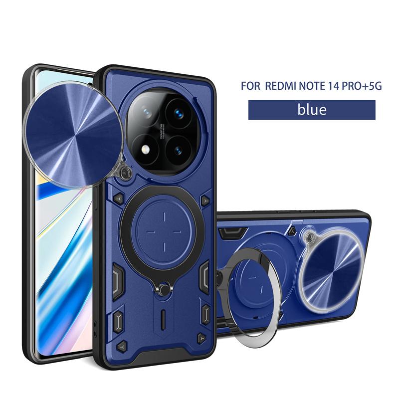 For Xiaomi Redmi Note 14 Pro Plus 5G Case Magnetic Ring Holder Armor Shockproof Back Cover For Redmi Note 14Pro Plus + 5G Coque