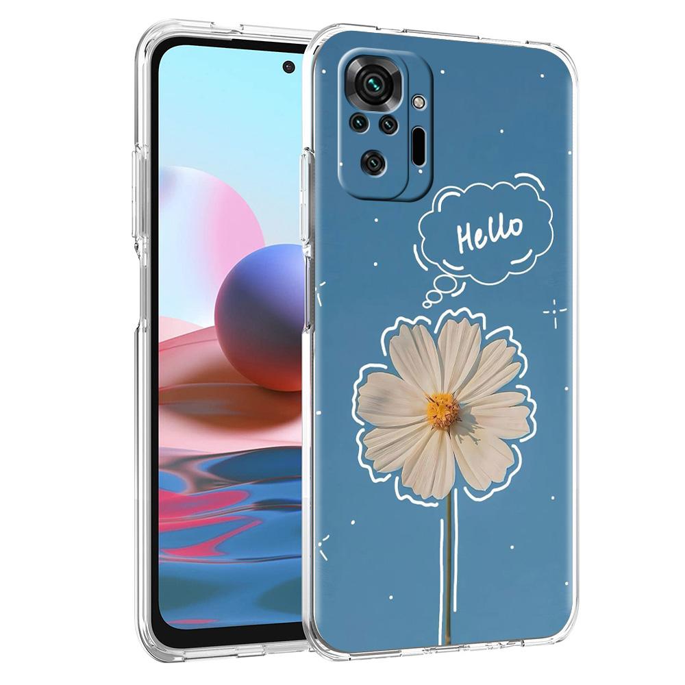 Чехол для телефона для Xiaomi Redmi Note 15 14 5G 13 12 10 11 Pro Plus 4G 14C 13C 12C Мягкий ТПУ чехол Стильный дизайн с цветочным узором