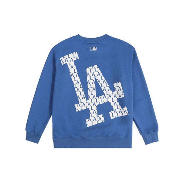 New MLB Old Flower Sweatshirts Unisex Blue 31MTM2111-07U