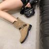 Массивные женские ботильоны для снега из замши, модные, удобные, повседневные, женские, трендовые, зимние, дизайнерские, платья, для ходьбы, челси, Botas Mujer