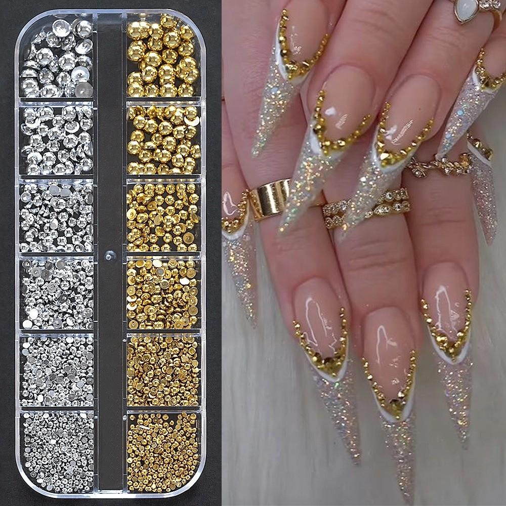 Christmas Red Nail Rhinestone 3D Nail Charms New Nail Art Rhinestones DIY Decoration