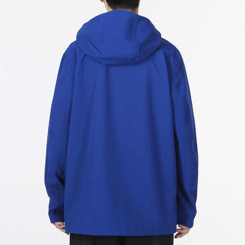 Timberland Af 3L Stretch Водонепроницаемая куртка с капюшоном и принтом логотипа Повседневная теплая куртка на молнии Мужская куртка Синяя A69GH-CY5
