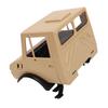 RC Car Head Assembly Plastic Realistic Khaki Remote Control Car Front Head for RC Off Road Vehicle