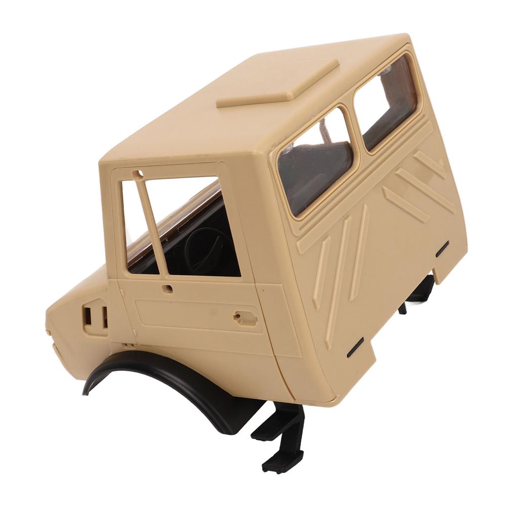 RC Car Head Assembly Plastic Realistic Khaki Remote Control Car Front Head for RC Off Road Vehicle