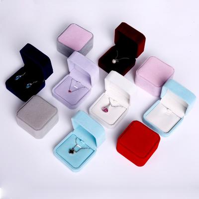 Новая бархатная витринная коробка однотонная пластиковая шкатулка для ювелирных изделий презентационная коробка для ожерелья подвески подарочная коробка для ожерелья