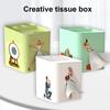 Декоративный держатель для коробки салфеток со съемной крышкой, большой емкости, уникальный дизайн салфеток