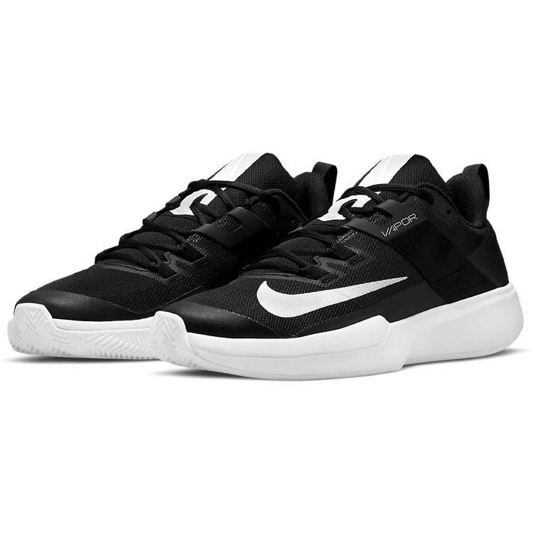Nike Court Vapor Lite Нескользящие Амортизирующие Низкие Теннисные Кроссовки Мужские Кроссовки Черно-Белые DH2949-024