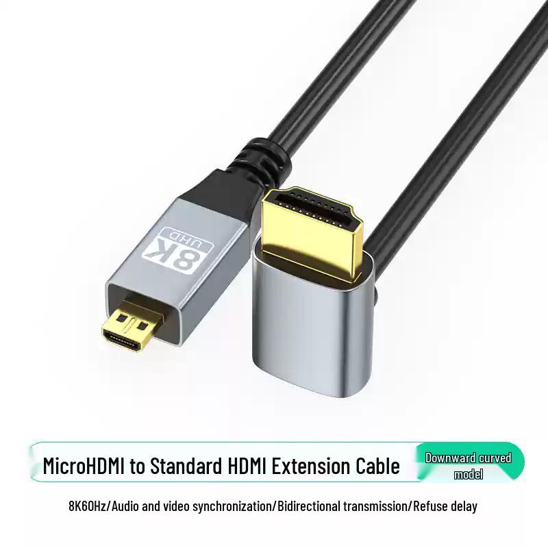 8K60Hz Mini HDMI to HDMI многонаправленный угловой кабель для камеры/ноутбука