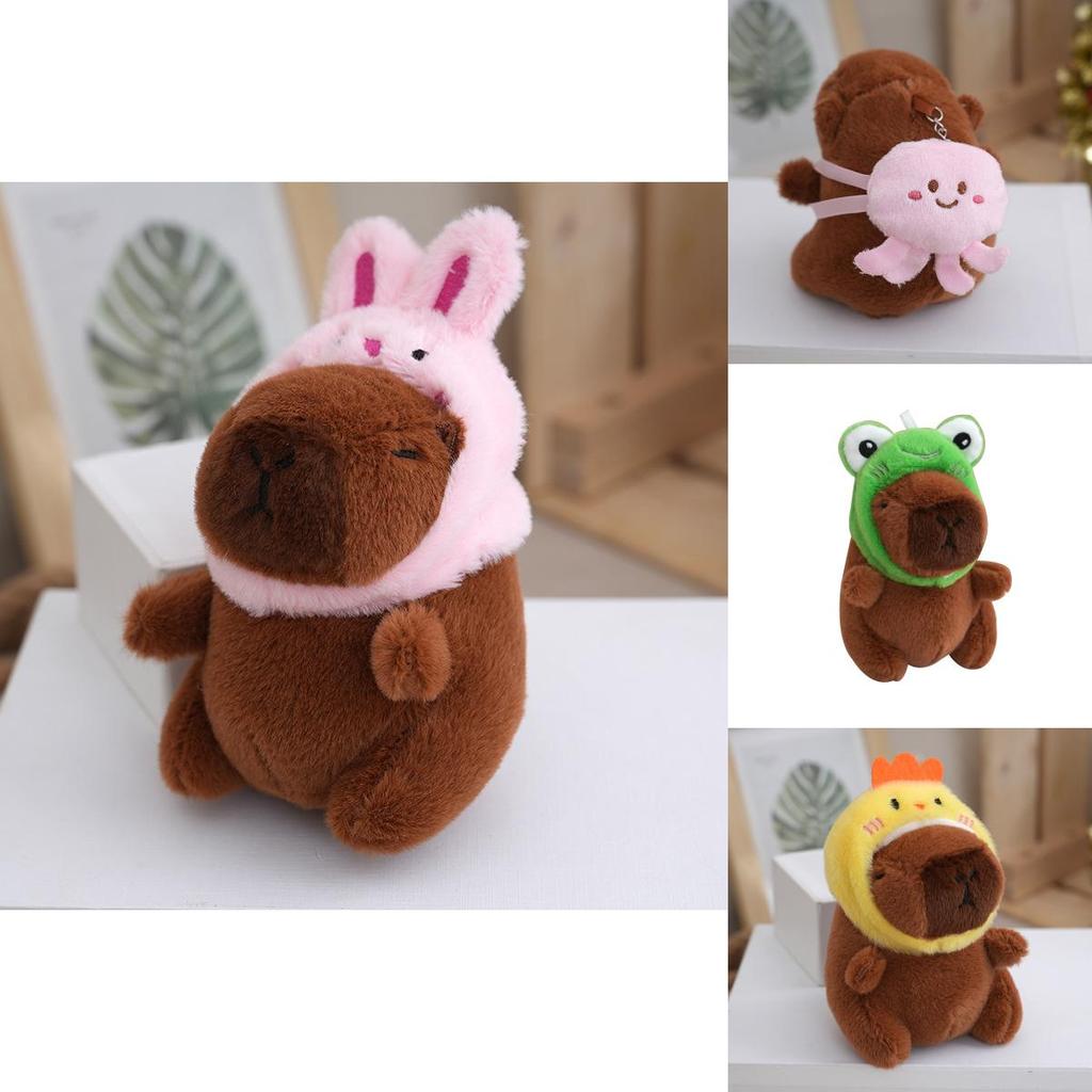 Пушистый брелок-игрушка Капибара Множество милых дизайнов Для детей и взрослых