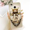 Phone Case For Redmi 4x Cover Luxury A-Z Letters Fashion Crown 2D Painted Silicone Bumper For Xiaomi Redmi 4x Casing