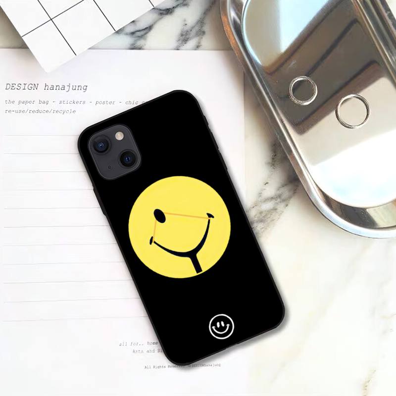 Чехол для телефона со смайликом для iPhone 11 12 Mini 13 14 Pro XS Max X 8 7 6s Plus 5 SE XR Shell