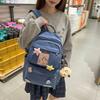 Women Large Capacity Nylon Backpack Junior School Student Schoolbag
