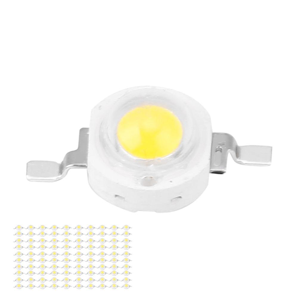 100PCS Aluminum High Power LED Beads 110LM/W DIY Lighting Fixtures  Floodlight Replacement