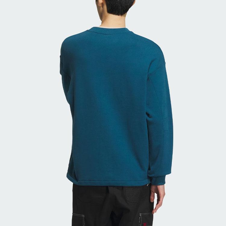 adidas Оригинальная спортивная толстовка с буквенным принтом логотипа, мужская толстовка каменно-зеленого цвета IN0974