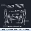 Внутренняя TPU для TOYOTA bZ4X 2024 2025 Защитная пленка Покрытие Анти-царапина Панель коробки передач Экран навигации Автомобильная ПЛЕНКА