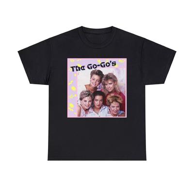 Унисекс футболка из плотного хлопка The Go-Go's, Подарок для меломана, Белинда Карлайл