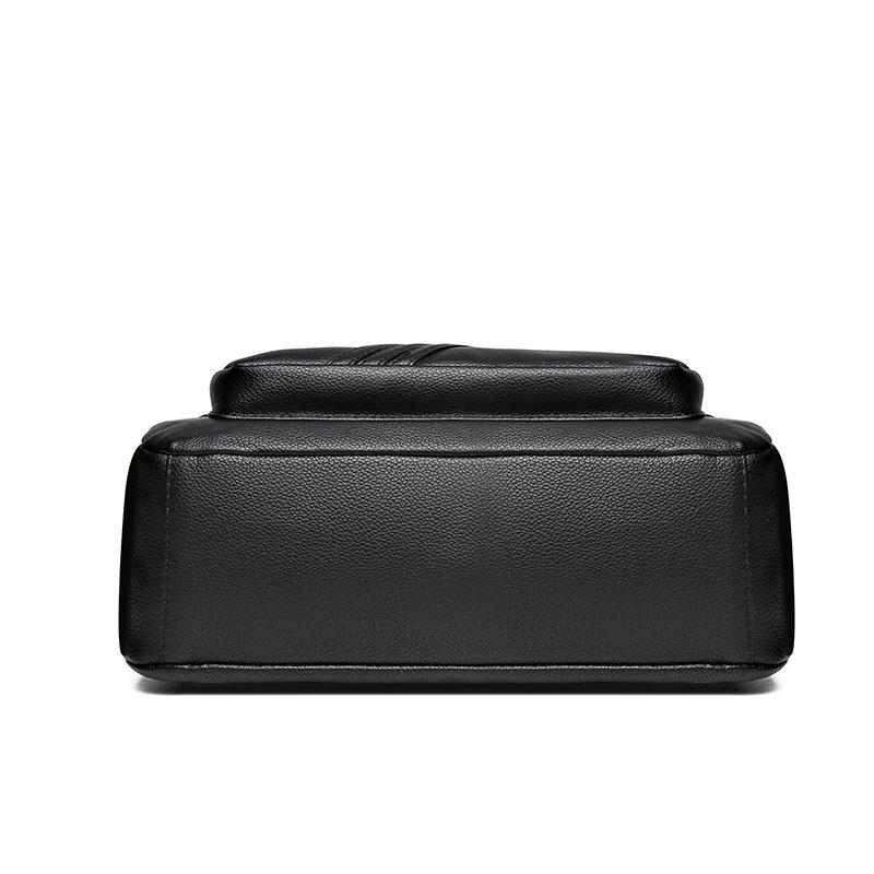 Women's Small Square Bag Shoulder Bag Soft Leather Mother Bag Multi-Layer Bag